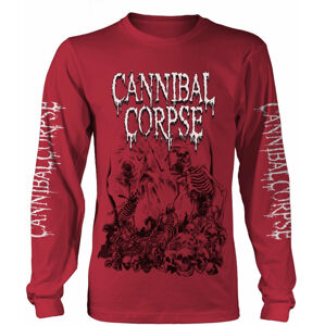 Cannibal Corpse Tričko Pile Of Skulls 2018 Pánské Red 2XL