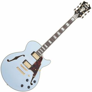 D'Angelico Deluxe SS Stop-bar Matte Powder Blue