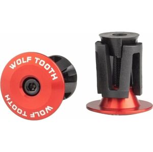 Wolf Tooth Alloy Bar End Plugs Red Gripy