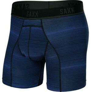 SAXX Kinetic Boxer Brief Variegated Stripe/Blue XL Fitness spodní prádlo