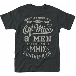 Of Mice And Men Tričko Genuine Černá XL