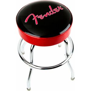Fender Red Sparkle Logo 24" Barová židle Černá-Červená Barová stolička