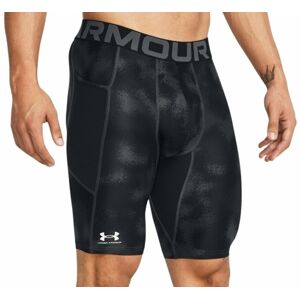 Under Armour Men's UA HG Armour Printed Long Shorts Black/White S Fitness kalhoty
