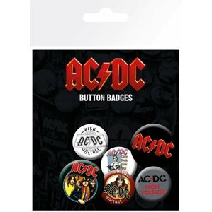 AC/DC Mix Odznak Černá-Červená