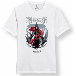 Assassins Creed Tričko Chinese Bílá L
