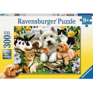 Ravensburger Puzzle Šťastné zvířecí přátelství 300 dílků