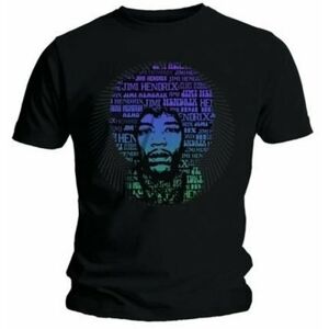 Jimi Hendrix Tričko Afro Speech Black L