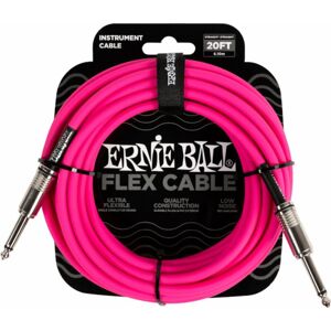 Ernie Ball Flex Instrument Cable Straight/Straight Růžová 6 m Rovný - Rovný
