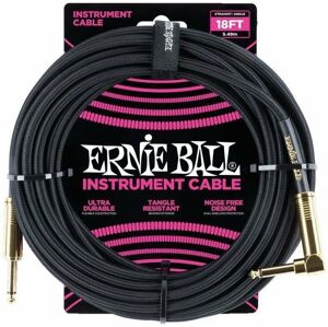 Ernie Ball P06086-EB Černá 5,5 m Rovný - Lomený