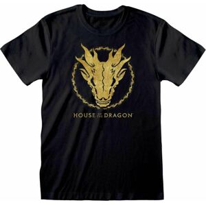 House Of The Dragon Tričko Gold Ink Skull XL Black