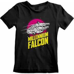 Star Wars Tričko Millenium Falcon Circle Černá 5 - 6 let