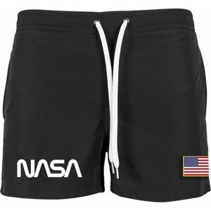 NASA Worm Logo Černá XL Hudební kalhoty / kraťasy