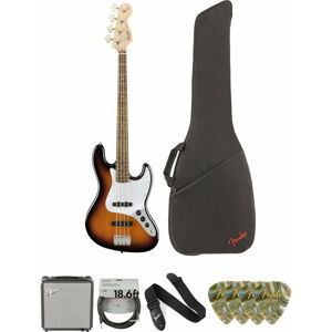 Fender Squier Affinity Series Jazz Bass LR Brown Sunburst Deluxe SET Brown Sunburst