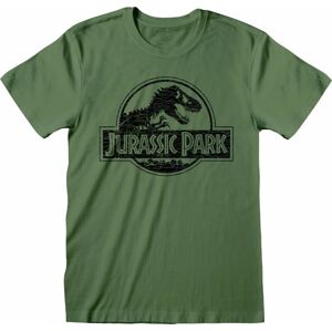 Jurassic Park Tričko Mono Logo Zelená L
