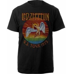 Led Zeppelin Tričko USA Tour '75 S Černá