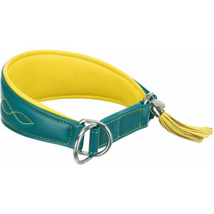 Trixie Active Comfort For Greyhounds Polostahovací obojek Petrol/Yellow S/M