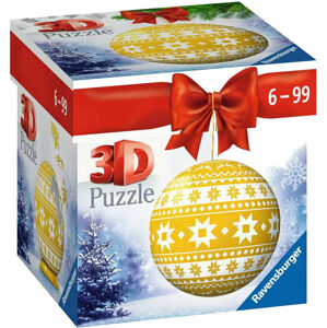 Ravensburger Puzzle Koule Žlutá vánoční ozdoba 54 dílků