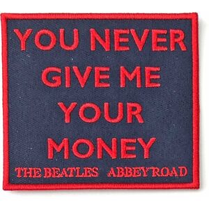 The Beatles Your Never Give Me Your Money (Abbey Road) Nášivka Černá-Červená