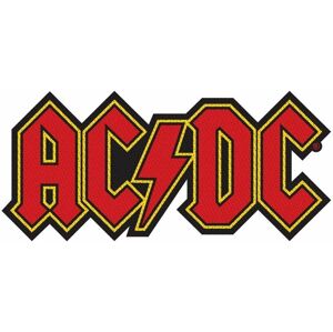 AC/DC Logo Cut-Out Nášivka Červená