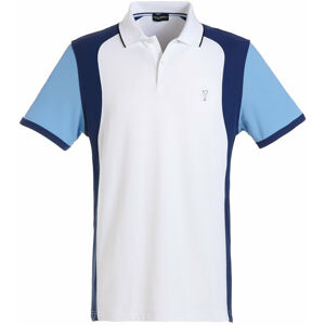 Golfino Extra Dry Contrast Mens Polo Shirt Optic white 50