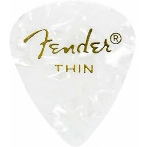 Fender 351 Shape Premium Pick Thin White Moto