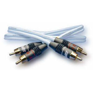 SUPRA Cables DUAL 2RCA 1 m Bílá