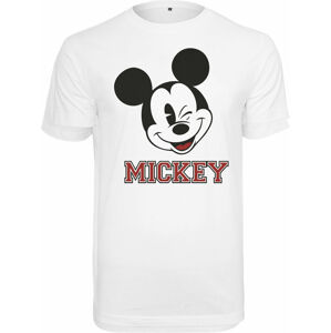 Mickey Mouse Tričko College Bílá XL