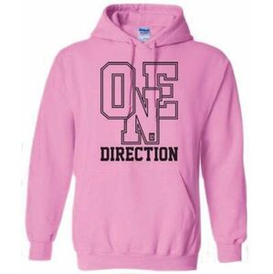 One Direction Mikina Athletic Logo Růžová S