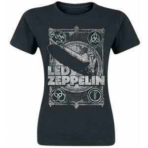 Led Zeppelin Tričko Vintage Print LZ1 XL Černá