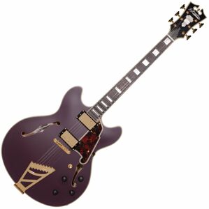 D'Angelico Deluxe DC Stairstep Matte Plum