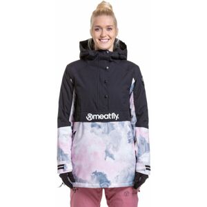 Meatfly Aiko Womens SNB and Ski Jacket Clouds Pink/Black L