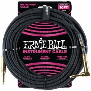 Ernie Ball P06081-EB Černá 3 m Rovný - Lomený