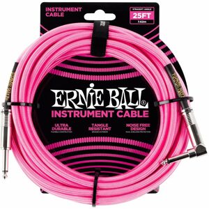 Ernie Ball P06065 Růžová 7,5 m Rovný - Lomený