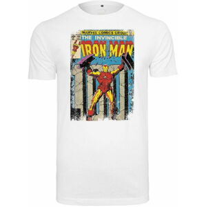 Iron Man Tričko Cover XL Bílá