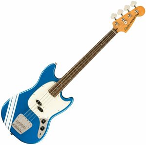 Fender Squier FSR 60s Competition Mustang Bass Classic Vibe 60s LRL Lake Placid Blue-Olympic White Stripes