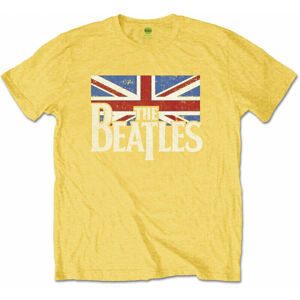 The Beatles Tričko Logo & Vintage Flag Žlutá 3 - 4 roky