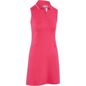 Callaway Womens Sleeveless Dress With Snap Placket Pink Peacock L