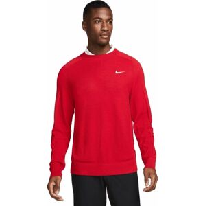 Nike Tiger Woods Knit Crew Mens Sweater Gym Red/White L
