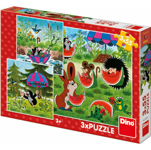 Dino Puzzle Krtek a deštník 110 dílků