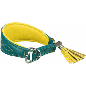 Trixie Active Comfort For Greyhounds Polostahovací obojek Petrol/Yellow S