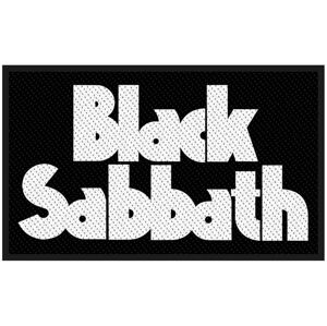 Black Sabbath Logo Nášivka Bílá-Černá