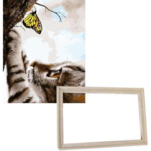 Gaira S rámem bez vypnutého plátna Kotě s motýlem
