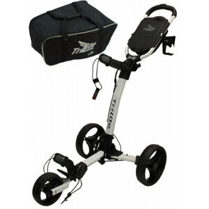 Axglo TriLite 3-Wheel Trolley SET White/Black Manuální golfové vozíky