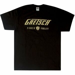 Gretsch Tričko Power & Fidelity Logo Black XL