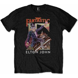 Elton John Tričko Captain Fantastic XL Černá
