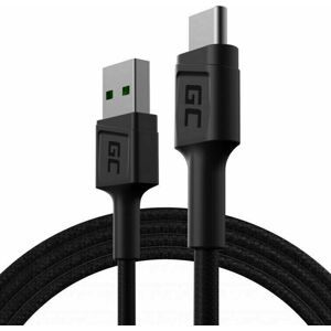 Green Cell KABGC22 PowerStream USB-A - USB-C 120cm Černá 120 cm USB kabel