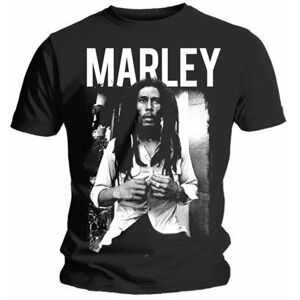 Bob Marley Tričko Logo 2XL Černá-Bílá