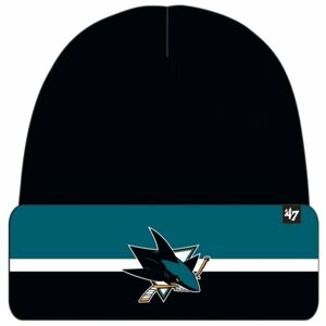 San Jose Sharks Split Cuff Knit Black Hokejová čepice