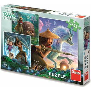 Dino Puzzle Raya a přátelé 110 dílků