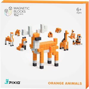 Pixio Magnetická stavebnice Orange Animals